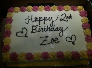 Zoe's Birthday cake